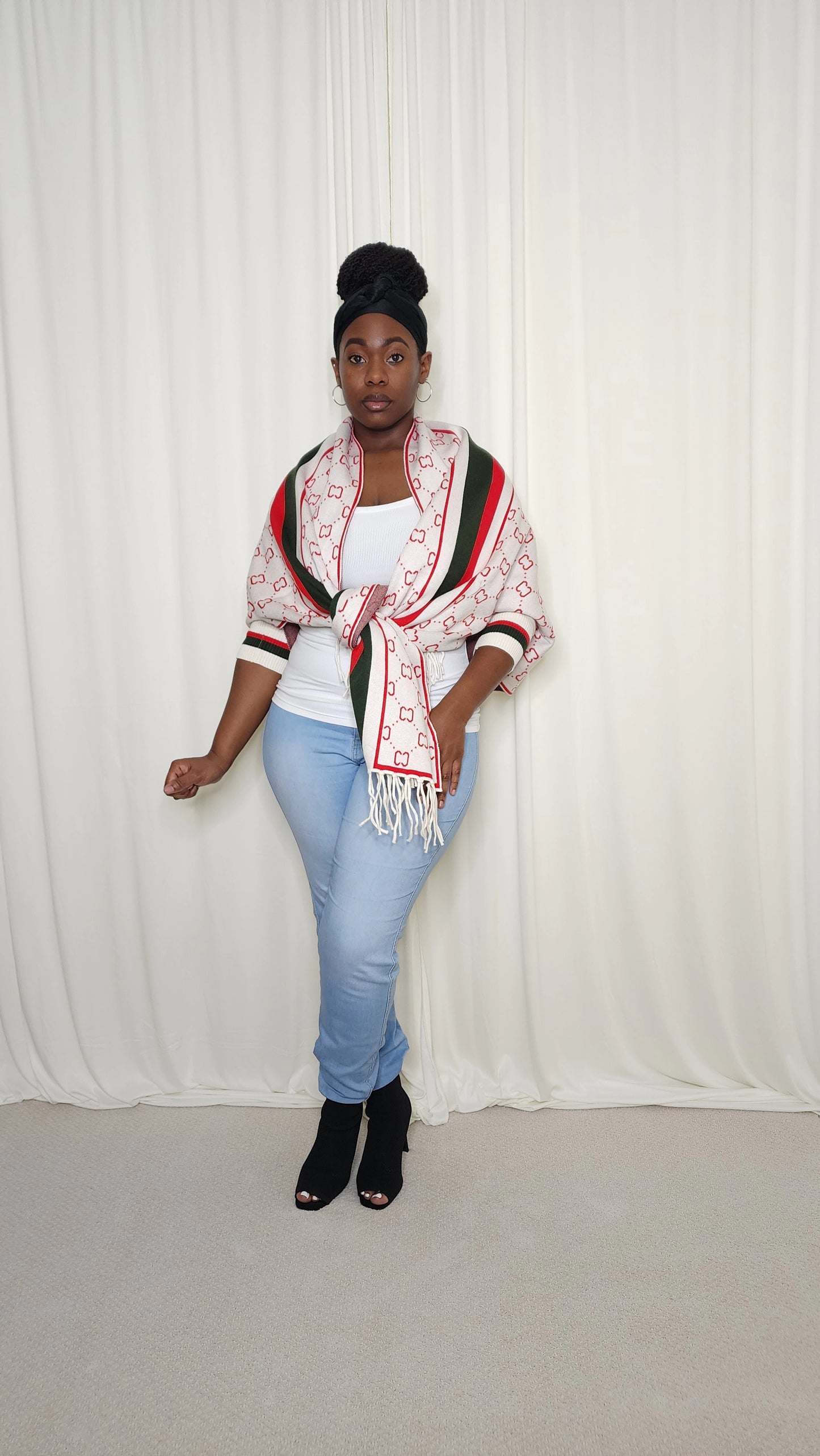 The Luxe Fringe Poncho- Cream