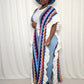 Blue/Multi Colored Maxi Shawl
