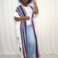 Blue/Multi Colored Maxi Shawl