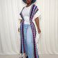 Blue/Multi Colored Maxi Shawl