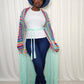 Mint Green Crochet Cardigan